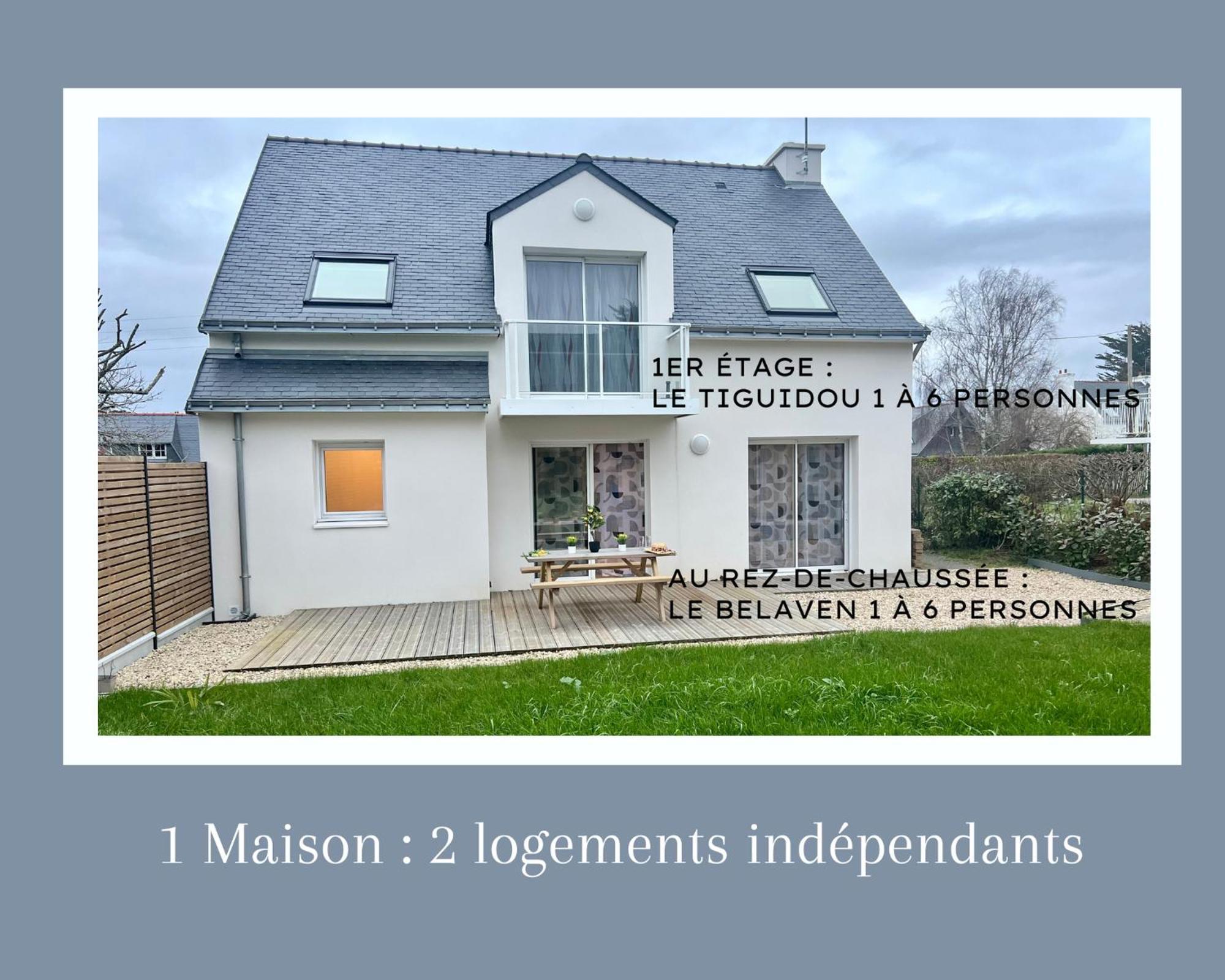 Le Belaven, Neuf, Cosy, Terrasse, Jardin, Kerfany Plage, 1 A 6 Pers Моелан-сюр-Мер Екстер'єр фото